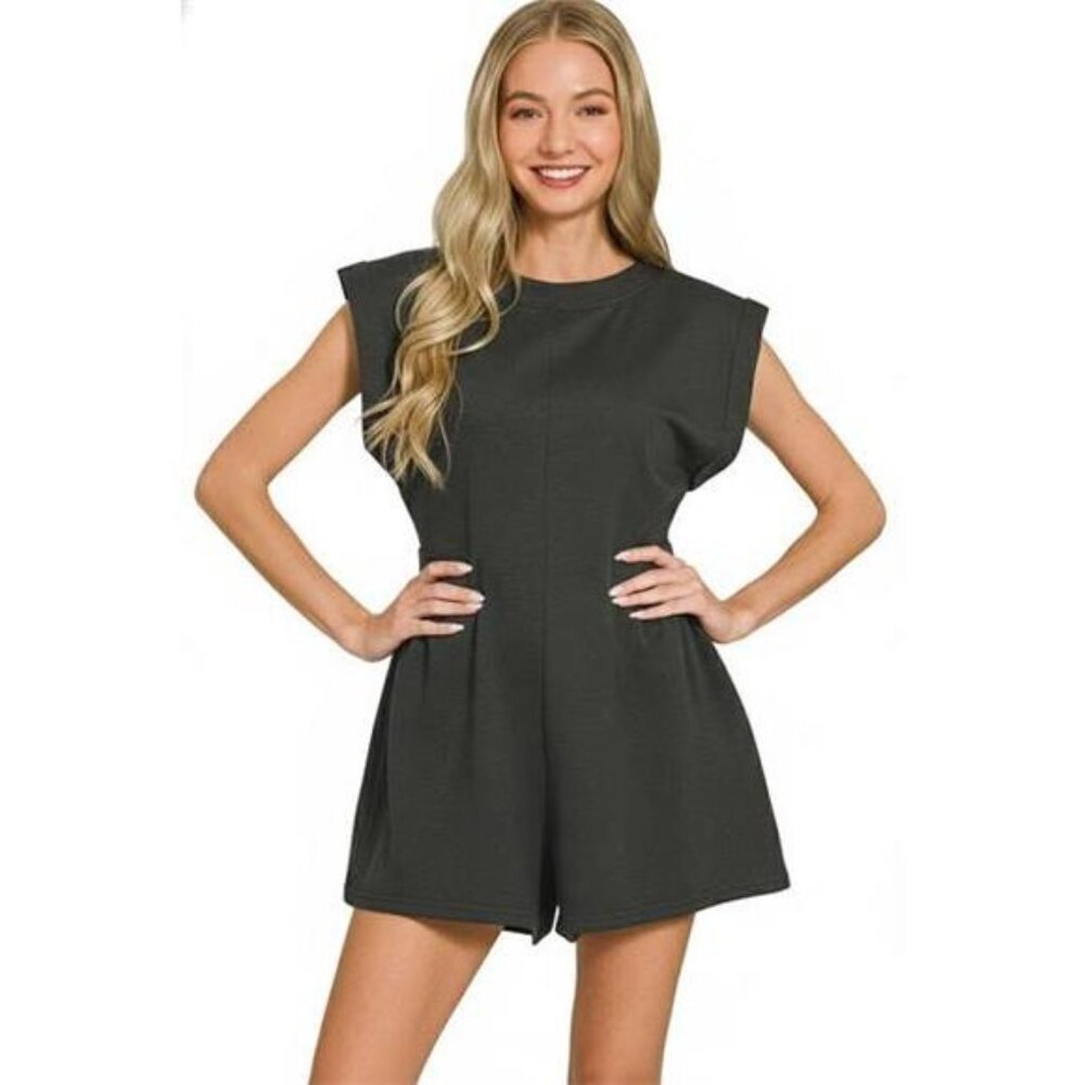 Zenana Scuba Open Back Rompers - Picture 1 of 2